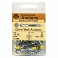 Aceds 0.13 in. Drive Wall Anchor, 100PK 5333562